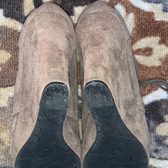 Jessica Simpson Catcher Suede Wedge Booties - Picture 11 of 15